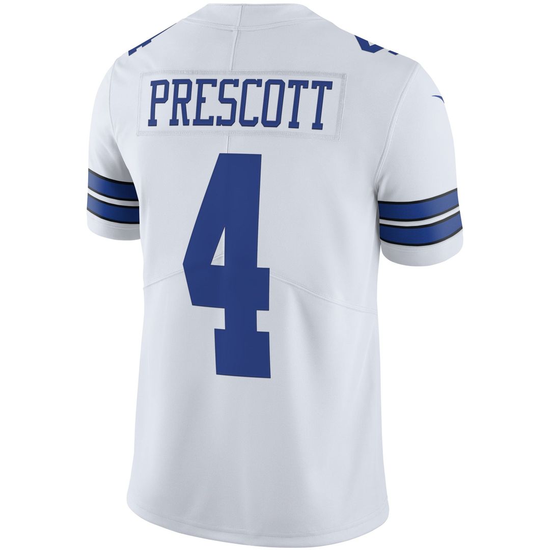 Dallas Cowboys Dak Prescott Nike Vapor Limited Player Jersey - White