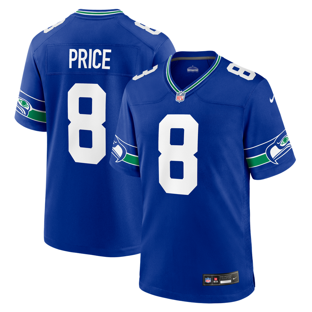 Seattle Seahawks Jadarian Price Nike Alternate Game Jersey - Royal