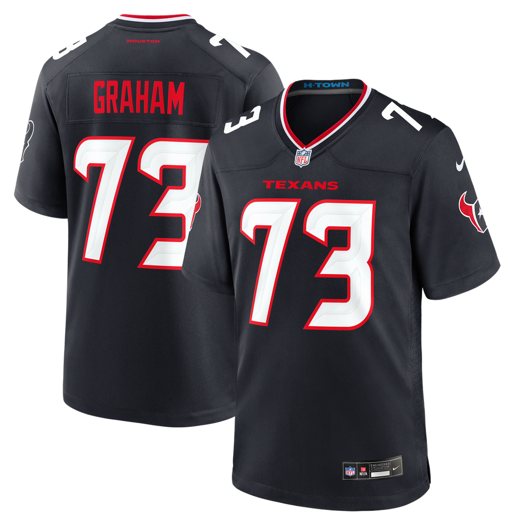 Houston Texans Derrick Graham Nike Team Game Jersey - Navy