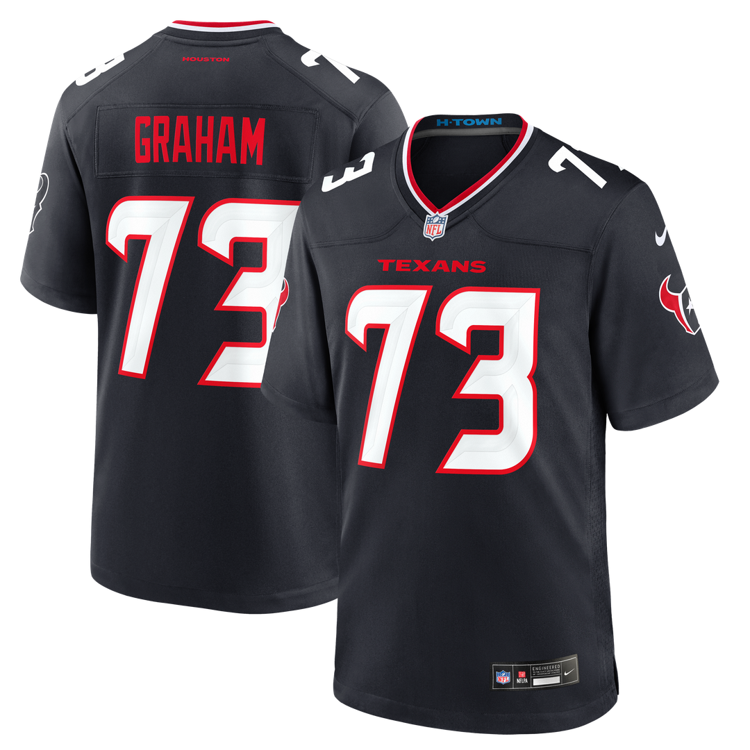 Houston Texans Derrick Graham Nike Team Game Jersey - Navy