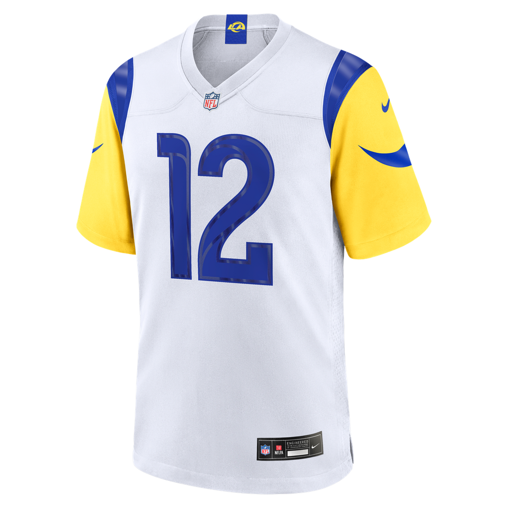 Los Angeles Rams Puka Nacua Nike Game Player Jersey - White