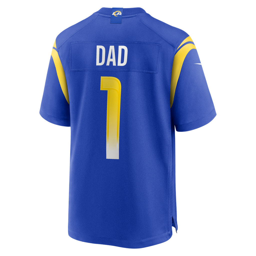 Los Angeles Rams Number 1 Dad Nike Game Jersey - Royal