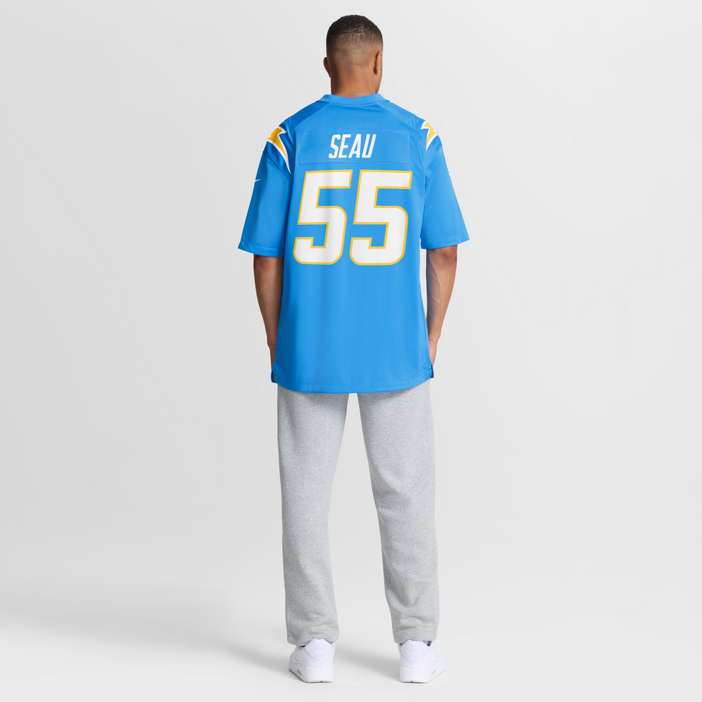 Los Angeles Chargers Junior Seau Nike Game Retired Player Jersey - Powder Blue