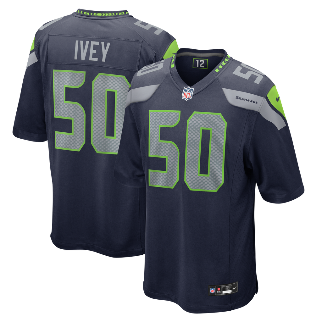 Seattle Seahawks Jared Ivey Nike Team Game Jersey - College Navy