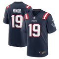 New England Patriots Kobee Minor Nike Team Game Jersey - Navy