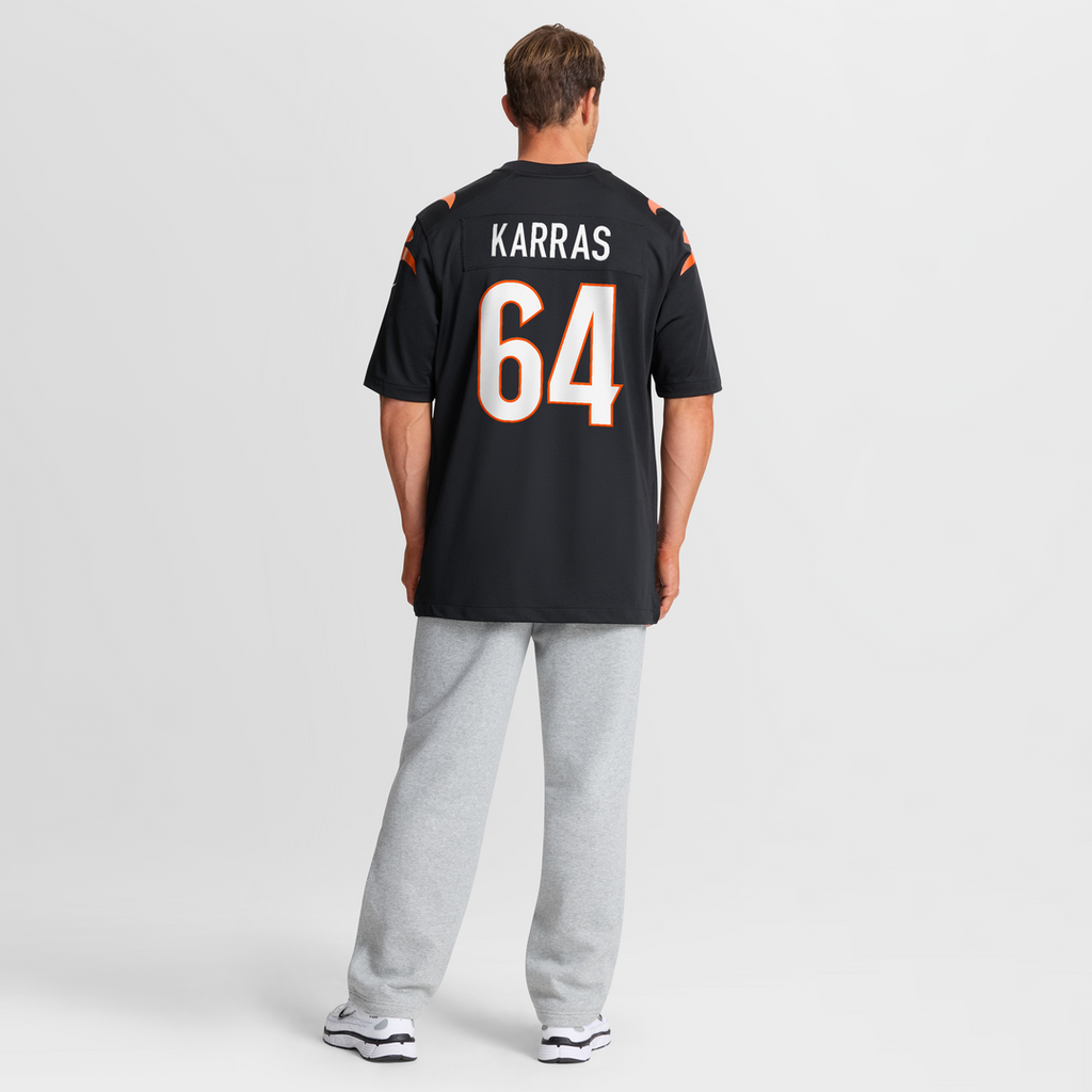 Cincinnati Bengals Ted Karras Nike Game Player Jersey - Black