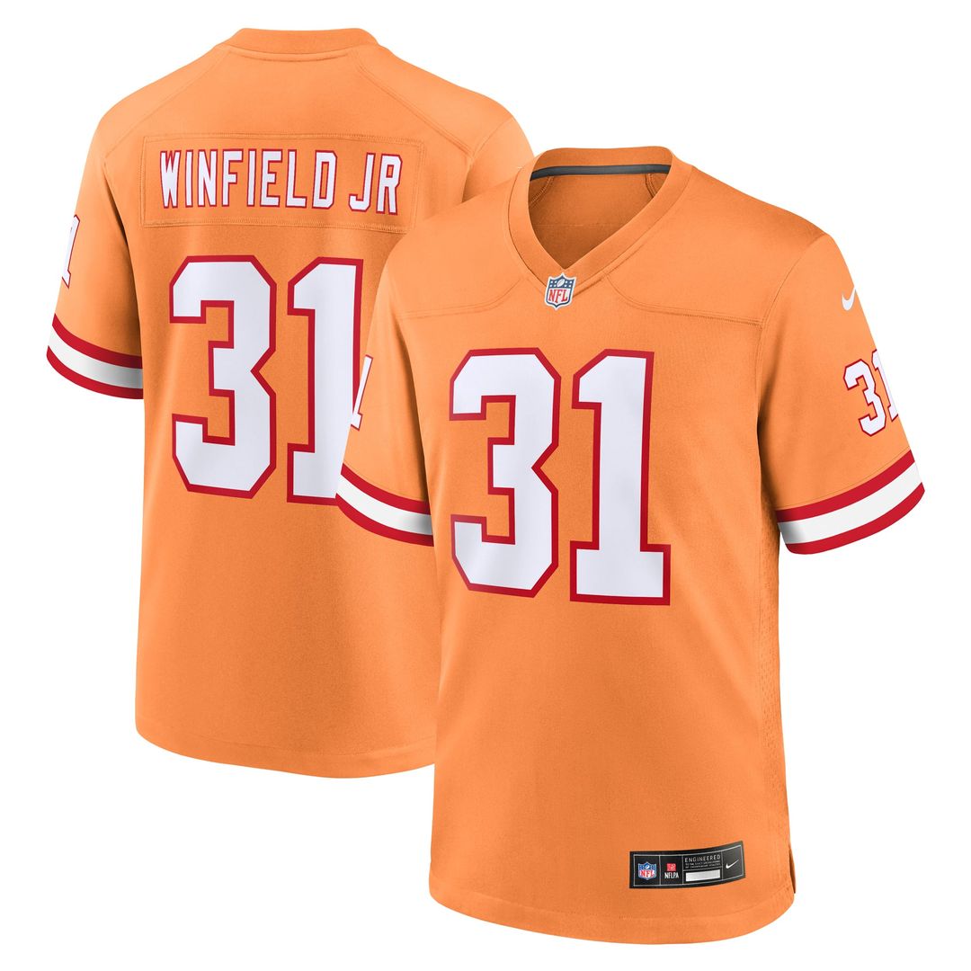 Tampa Bay Buccaneers Antoine Winfield Jr. Nike Throwback Game Jersey - Orange