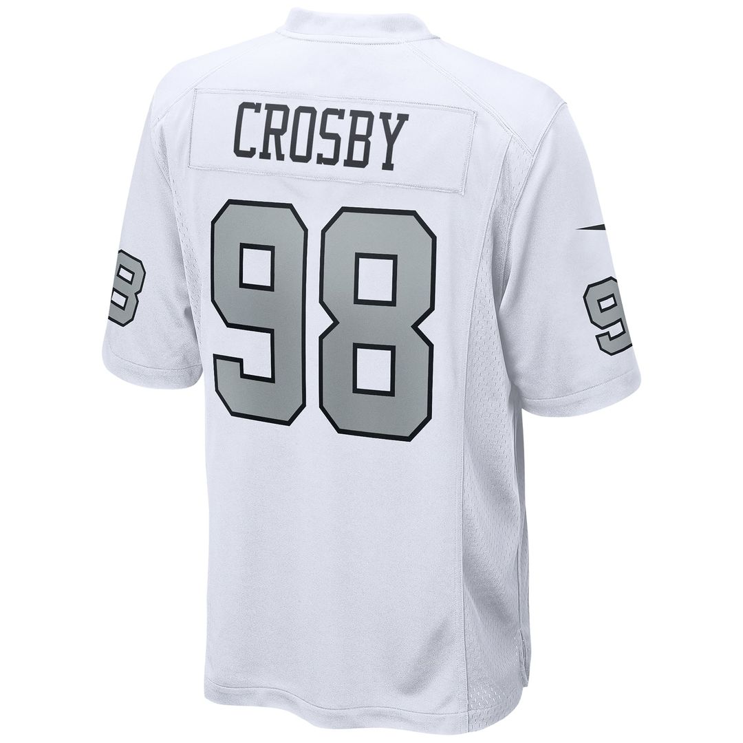 Las Vegas Raiders Maxx Crosby Nike Alternate Game Jersey - White