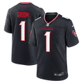 Houston Texans Number 1 Groom Nike Game Jersey - Navy