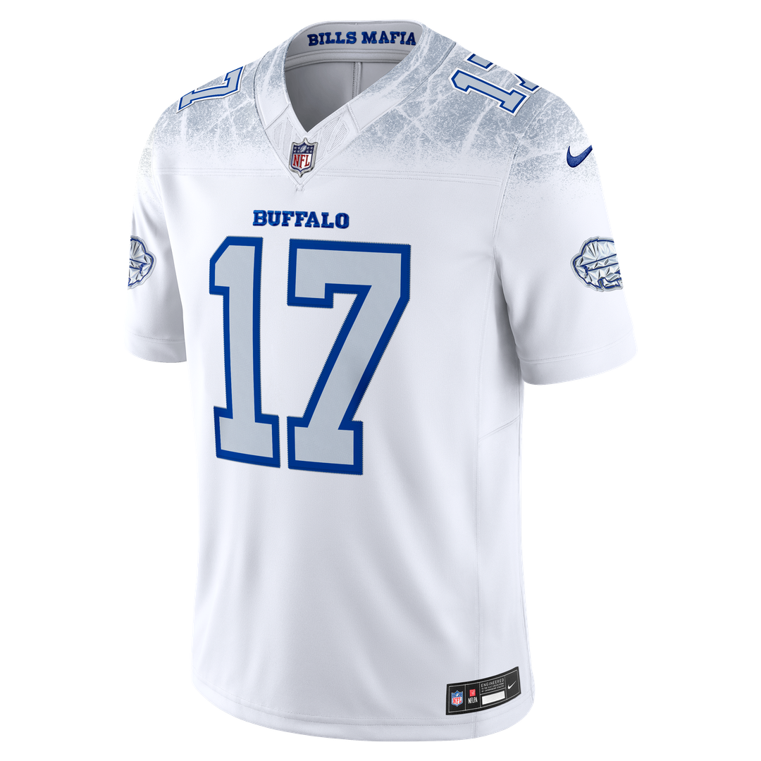 Buffalo Bills Josh Allen Nike Rivalries Collection Stitched Limited Jersey - White