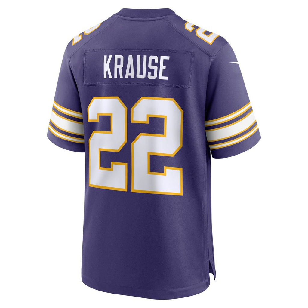Minnesota Vikings Paul Krause Nike Retired Player Alternate Game Jersey - Purple