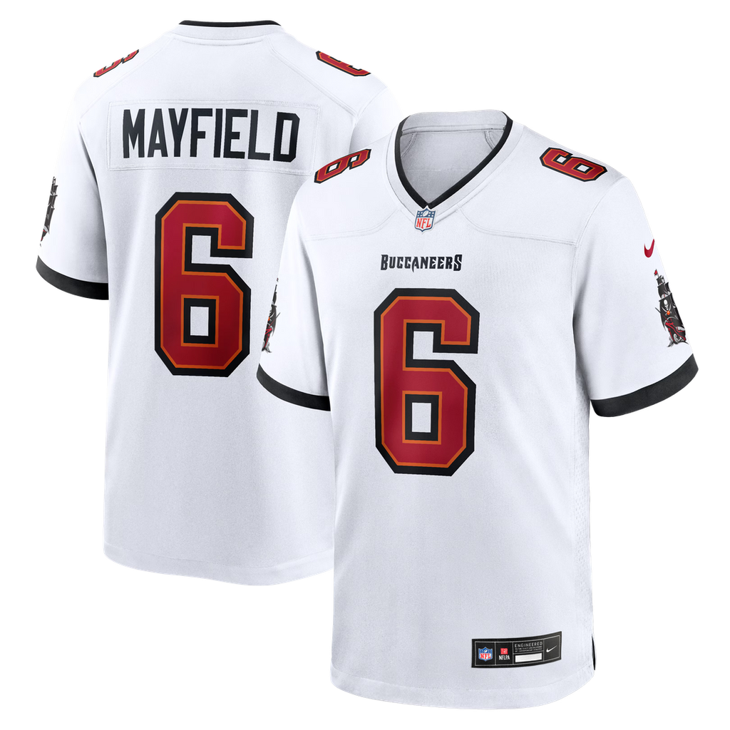 Tampa Bay Buccaneers Baker Mayfield Nike Away Game Jersey - White