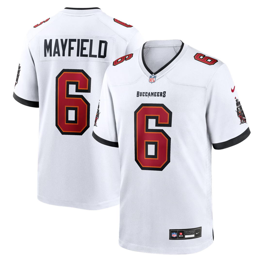 Tampa Bay Buccaneers Baker Mayfield Nike Away Game Jersey - White