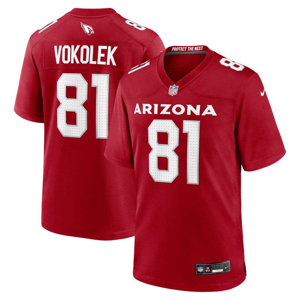 Arizona Cardinals Travis Vokolek Nike Team Game Jersey - Cardinal