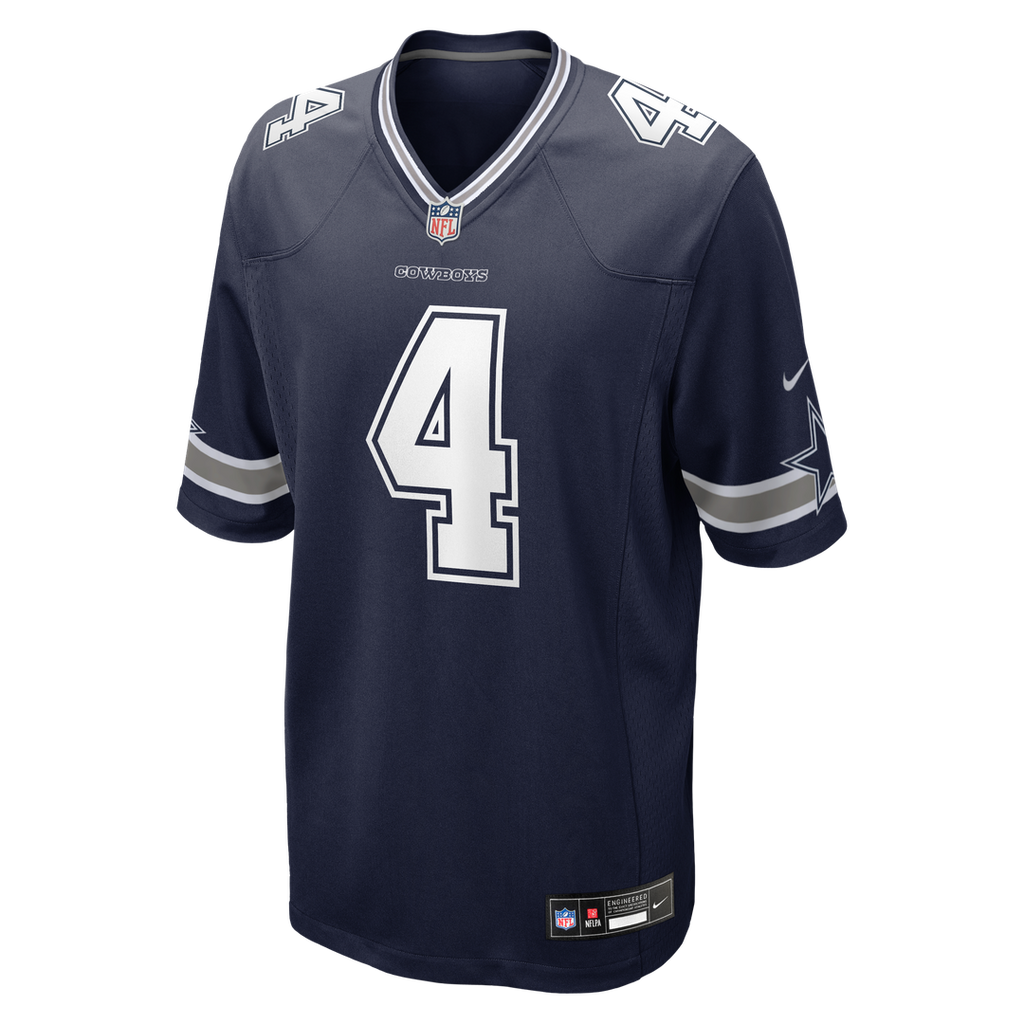 Dallas Cowboys Dak Prescott Nike Game Team Jersey - Navy