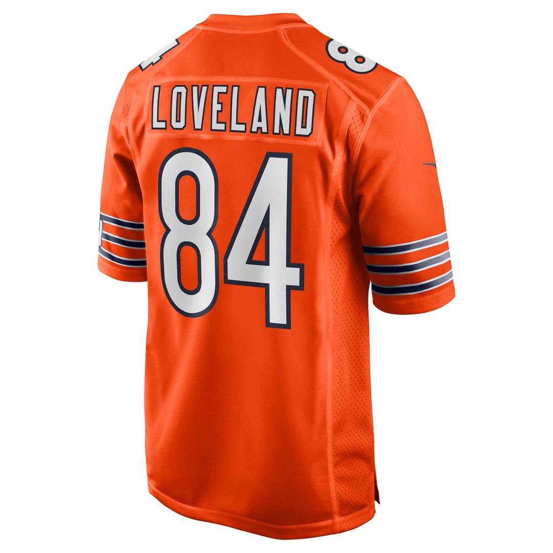 Chicago Bears Colston Loveland Nike Alternate Game Player Jersey - Orange