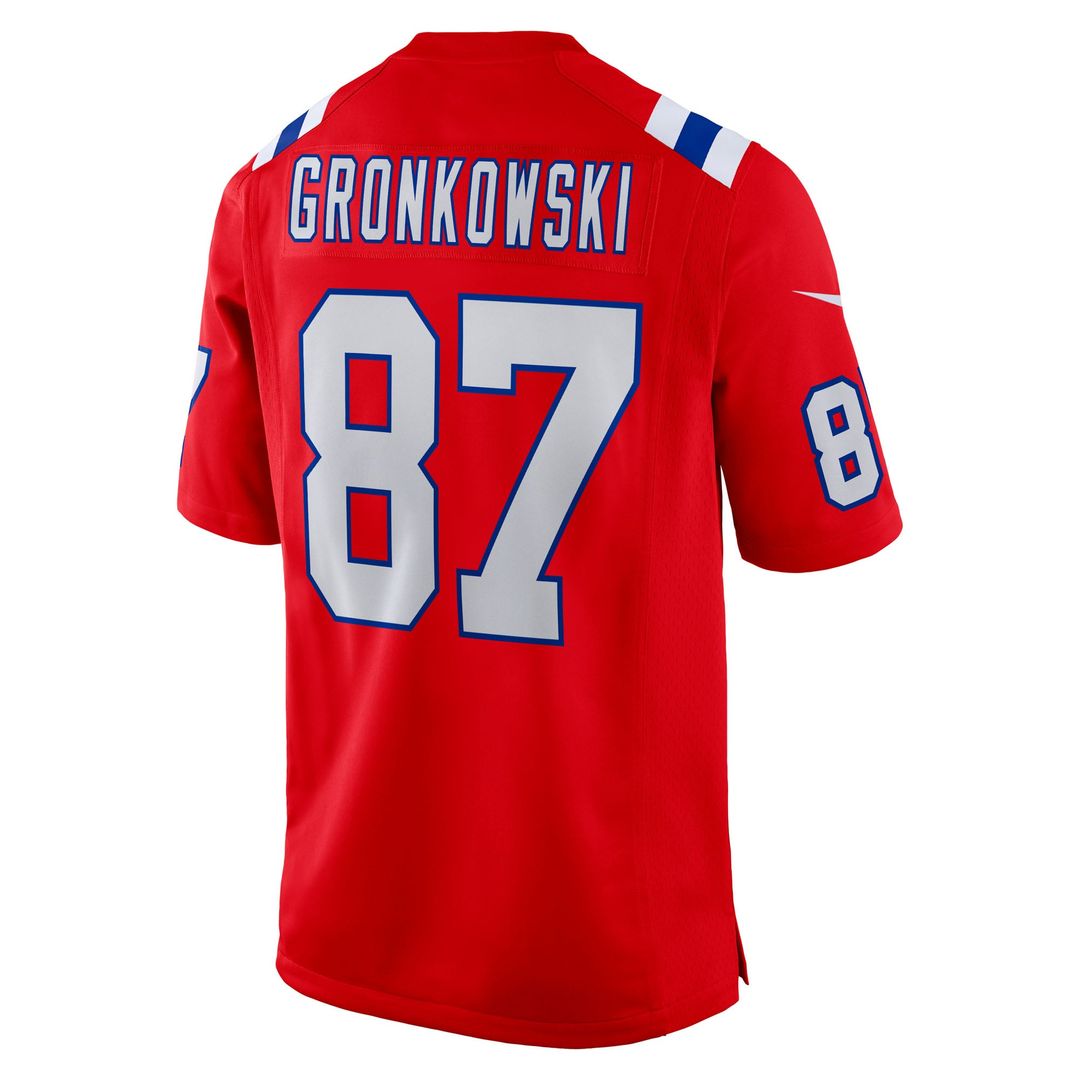 New England Patriots Rob Gronkowski Nike Alternate Retired Player Game Jersey - Red