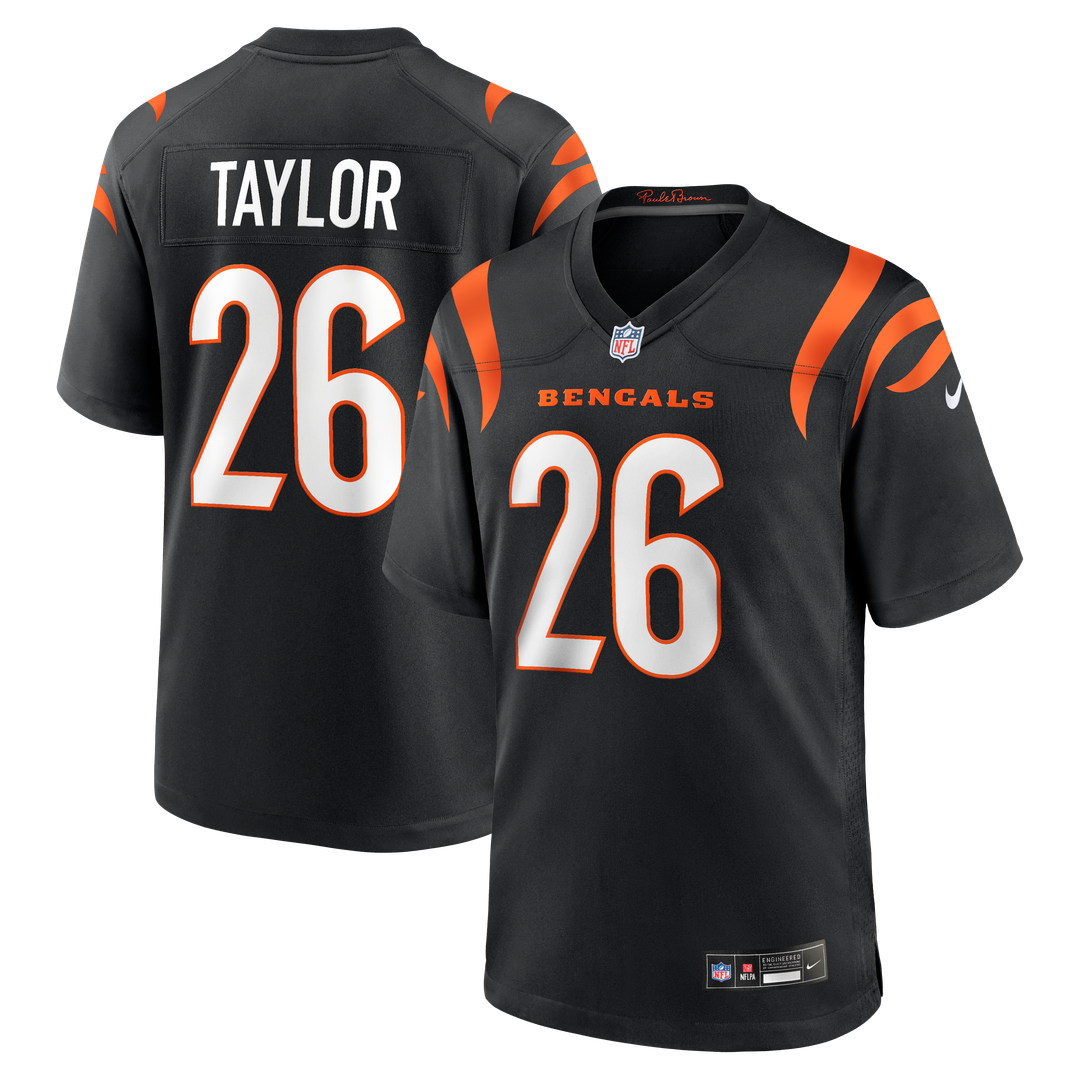 Cincinnati Bengals Ja'Sir Taylor Nike Team Game Jersey - Black