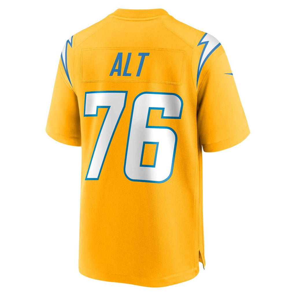 Los Angeles Chargers Joe Alt Nike Alternate Charger Power Game Player Jersey - Gold