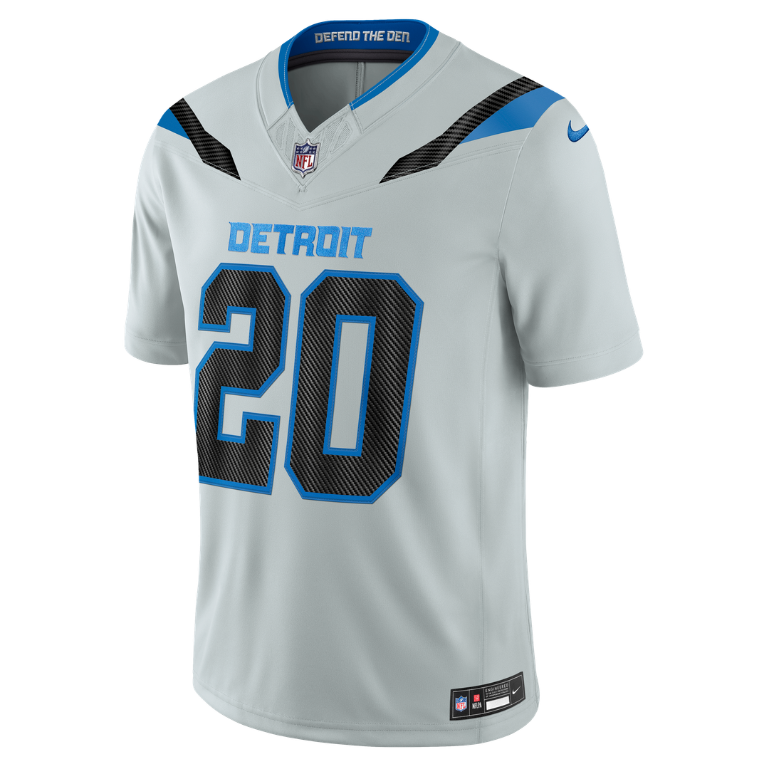 Detroit Lions Barry Sanders Nike 2026 Rivalries Collection Stitched Limited Jersey - Silver
