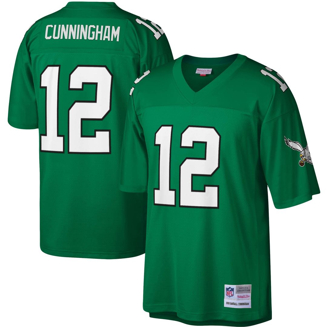 Philadelphia Eagles Randall Cunningham Mitchell & Ness Legacy Replica Jersey - Kelly Green