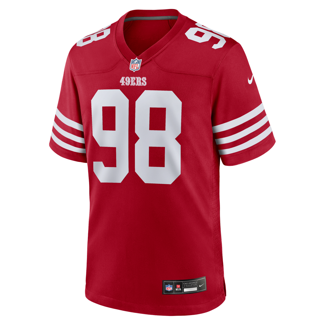 San Francisco 49ers Mykel Williams Nike Game Player Jersey - Scarlet