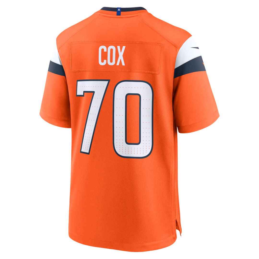 Denver Broncos Marques Cox Nike Team Game Jersey - Orange