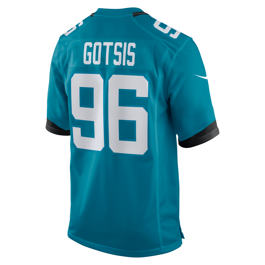 Jacksonville Jaguars Adam Gotsis Nike Game Jersey - Teal