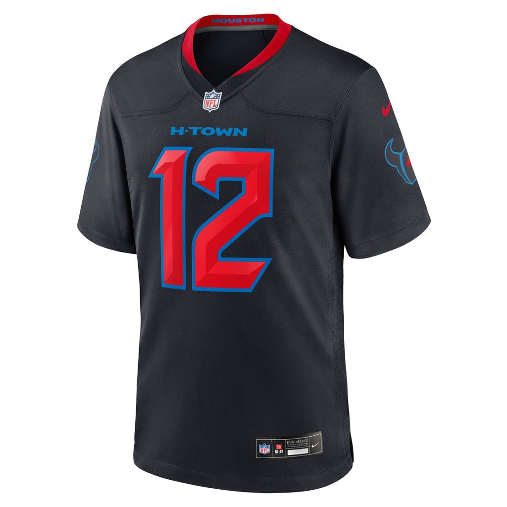 Houston Texans Nico Collins Nike 2nd Alternate Game Jersey - Navy