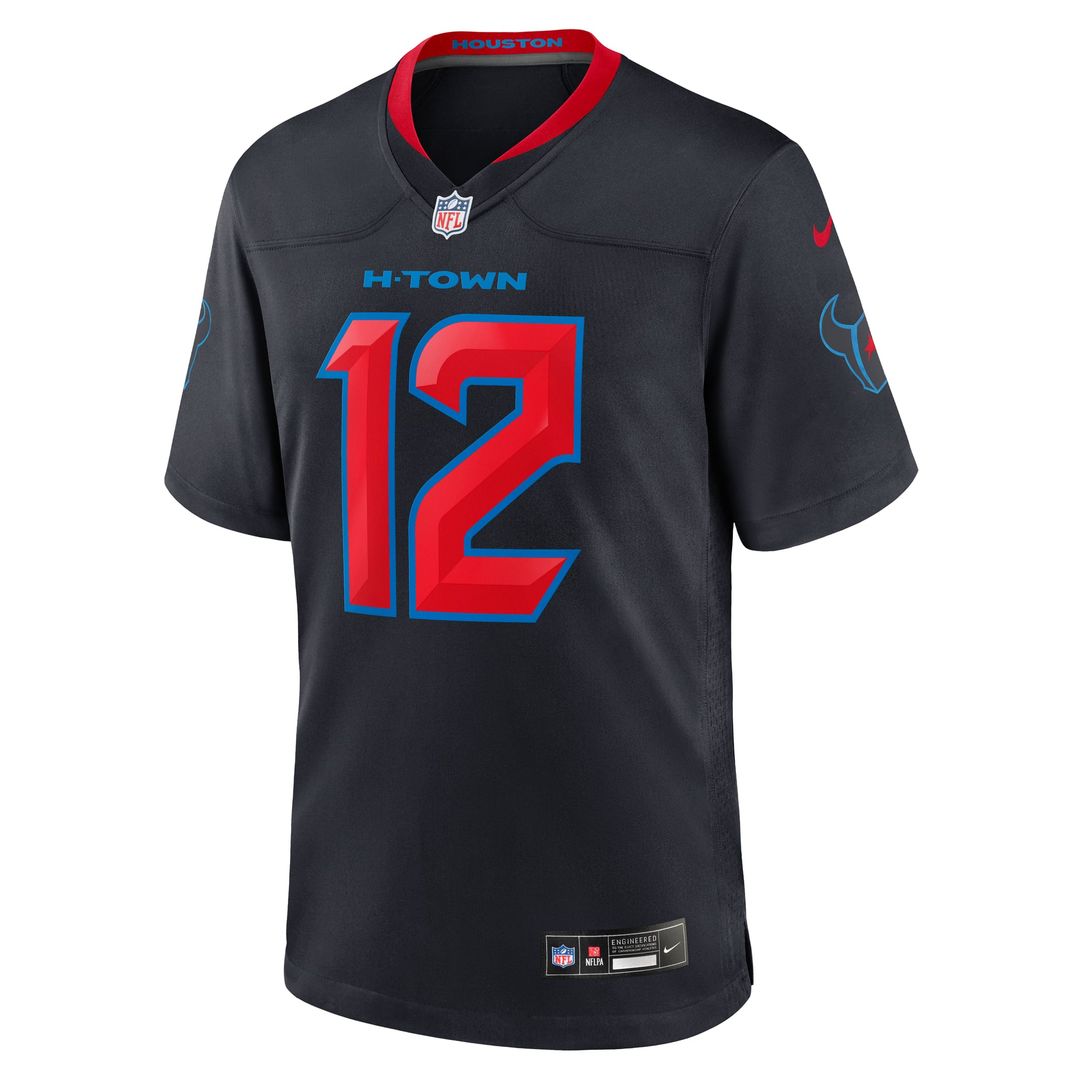 Houston Texans Nico Collins Nike 2nd Alternate Game Jersey - Navy