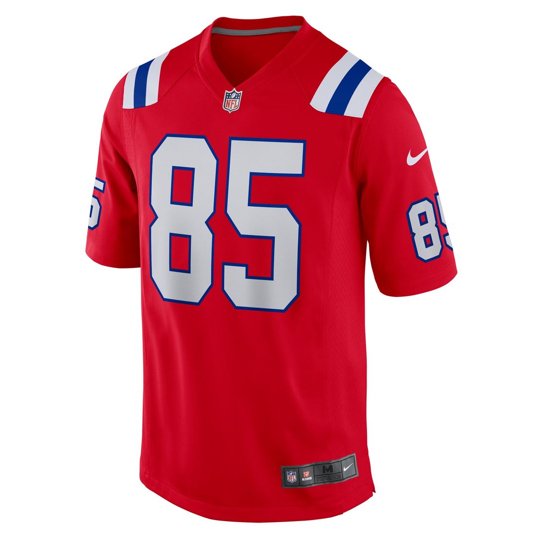 New England Patriots Hunter Henry Nike Game Alternate Jersey - Red