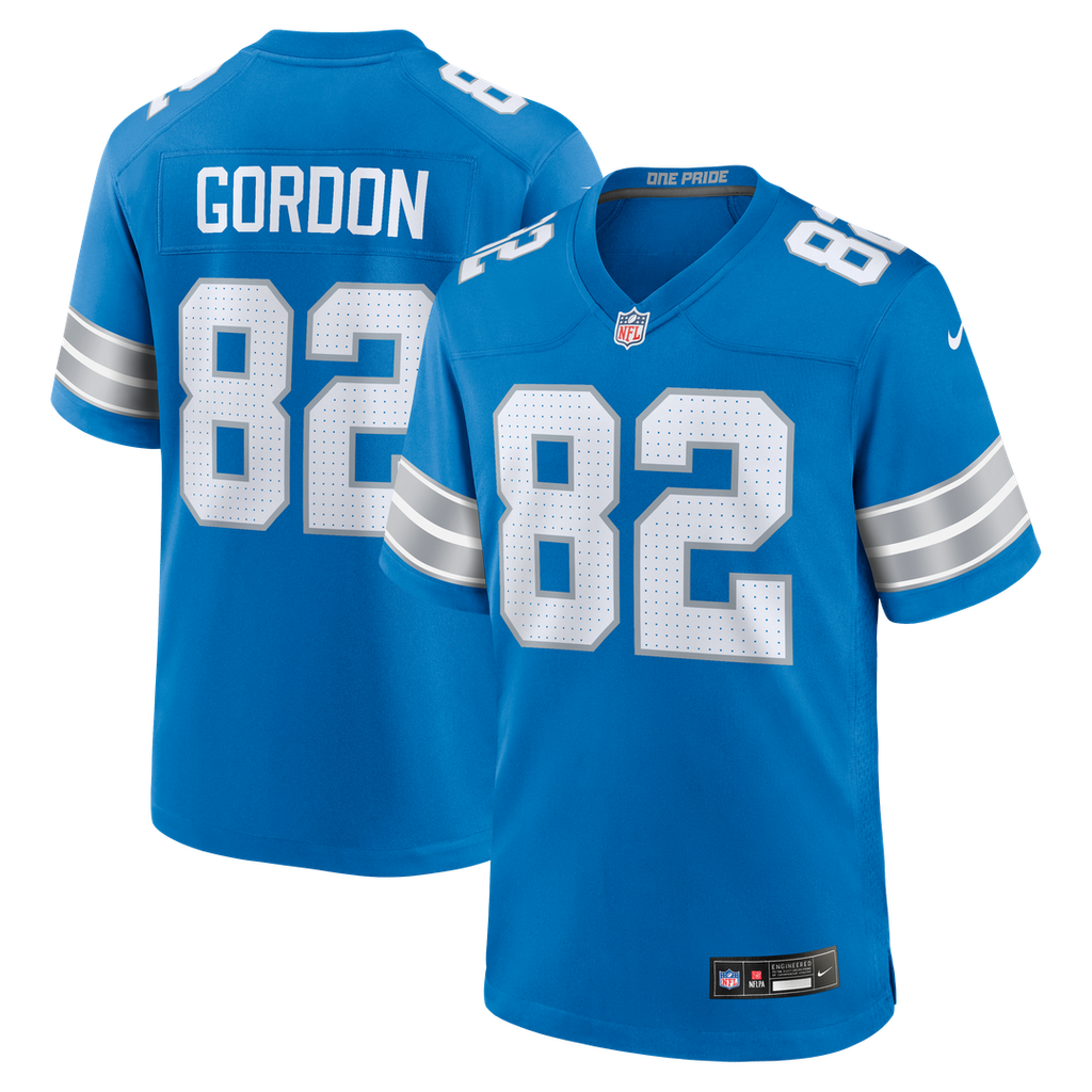 Detroit Lions Thomas Gordon Nike Team Game Jersey - Blue