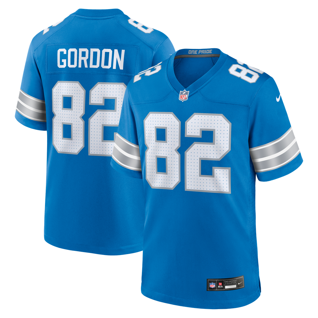 Detroit Lions Thomas Gordon Nike Team Game Jersey - Blue