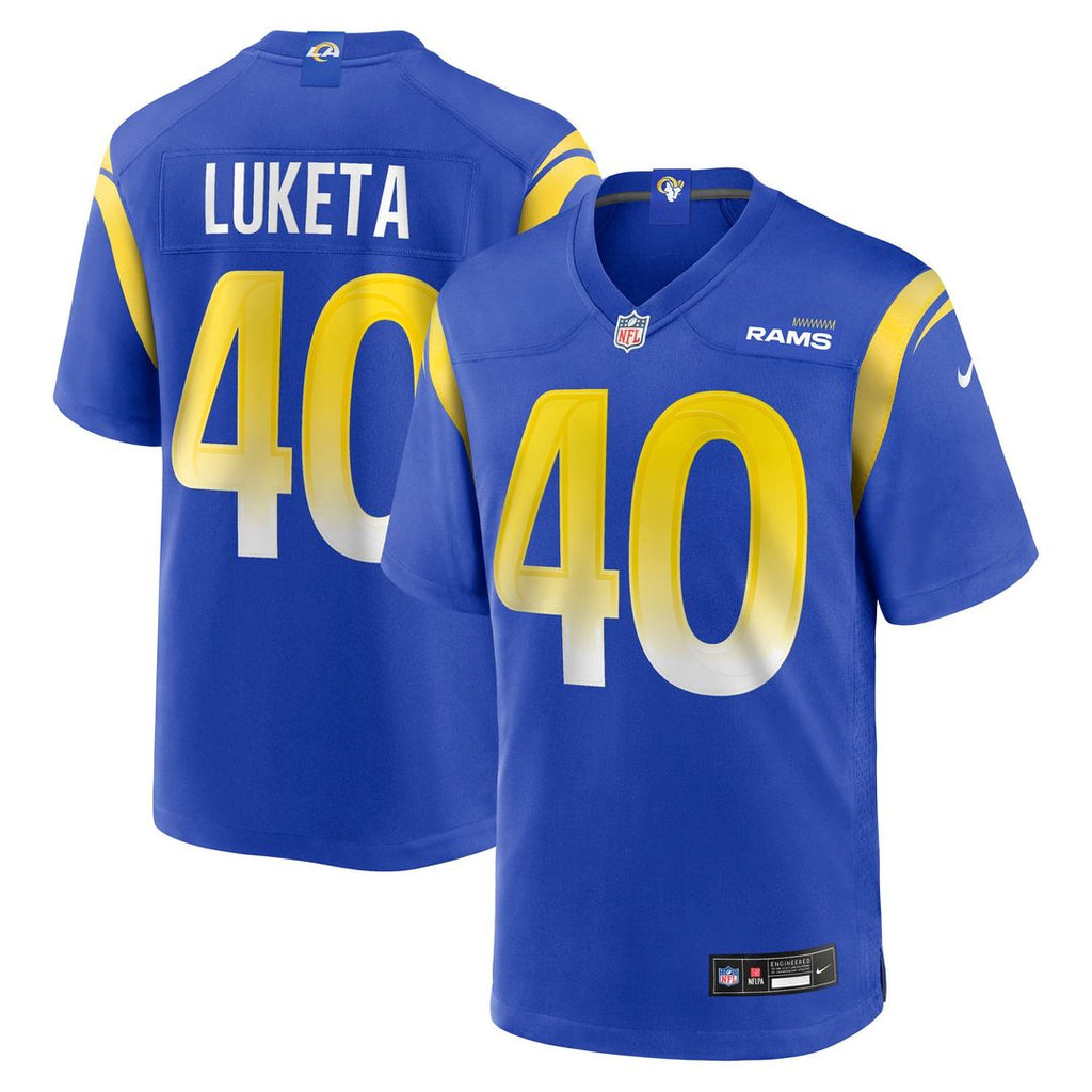 Los Angeles Rams Jesse Luketa Nike Team Game Jersey - Royal