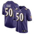 Baltimore Ravens Adisa Isaac Nike Team Game Jersey - Purple