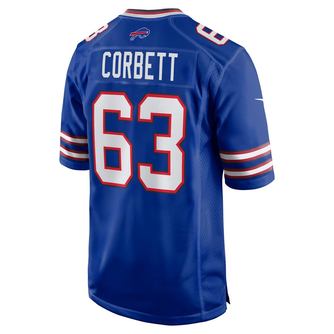 Buffalo Bills Austin Corbett Nike Team Game Jersey - Royal