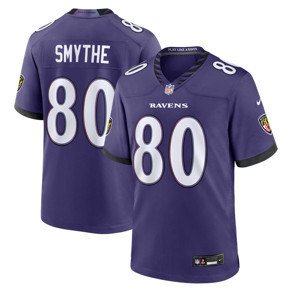 Baltimore Ravens Durham Smythe Nike Team Game Jersey - Purple