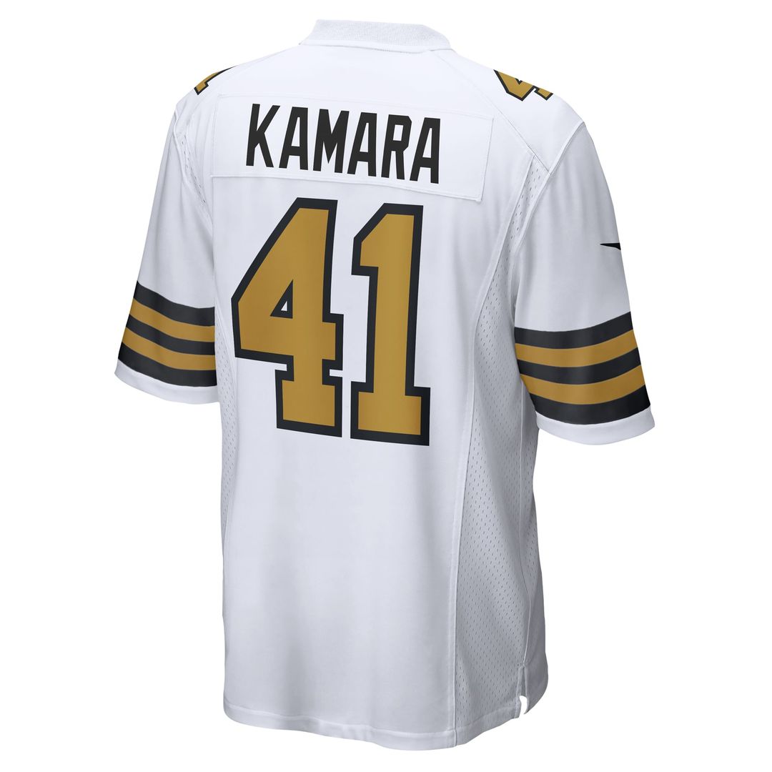 New Orleans Saints Alvin Kamara Nike Alternate Game Jersey - White