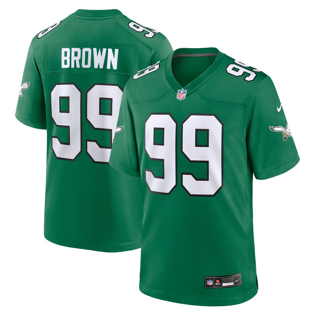 Philadelphia Eagles Jerome Brown Nike Retired Player Alternate Game Jersey - Kelly Green
