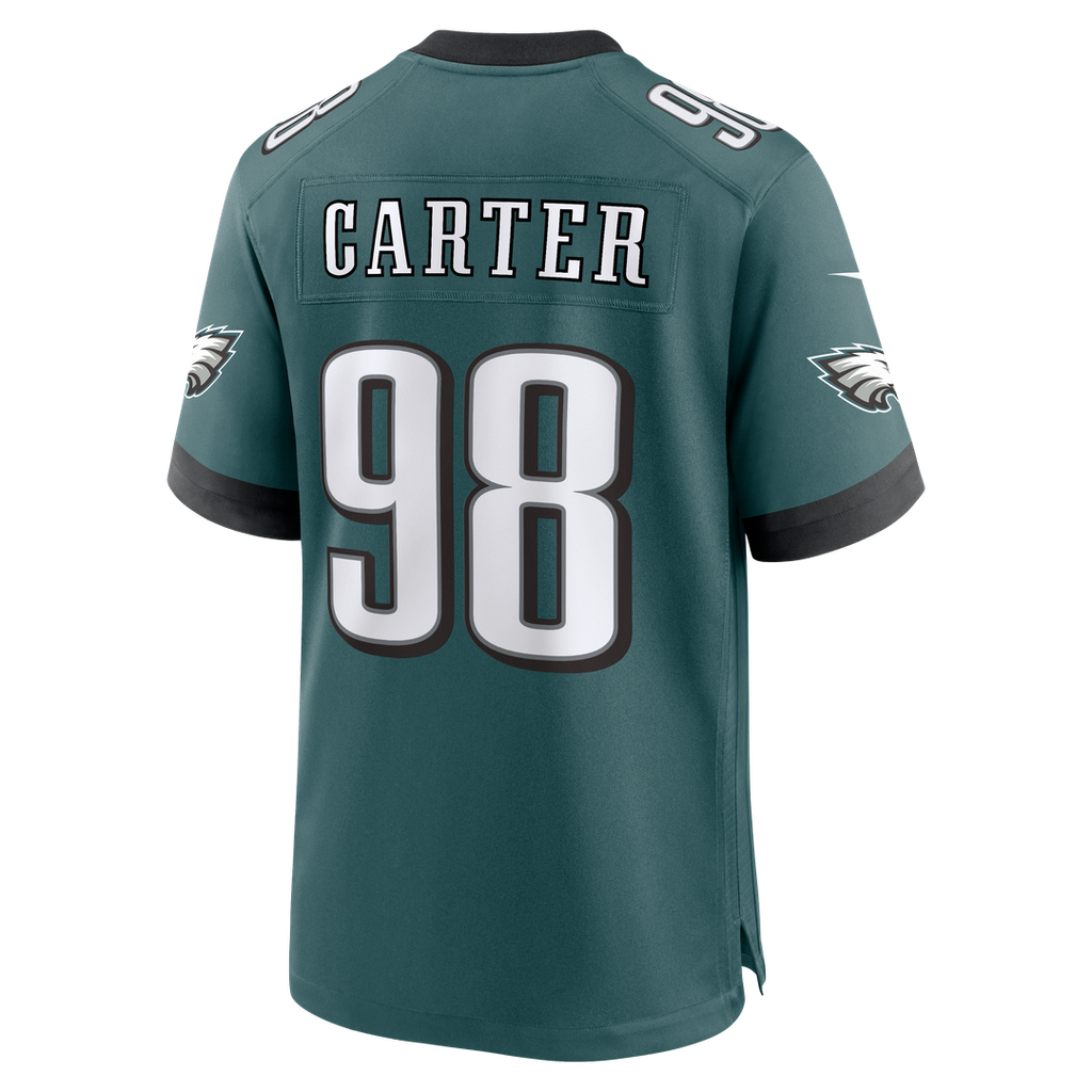 Philadelphia Eagles Jalen Carter Nike Game Jersey - White