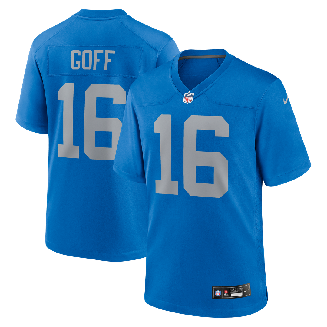 Detroit Lions Jared Goff Nike Alternate Game Jersey - Blue