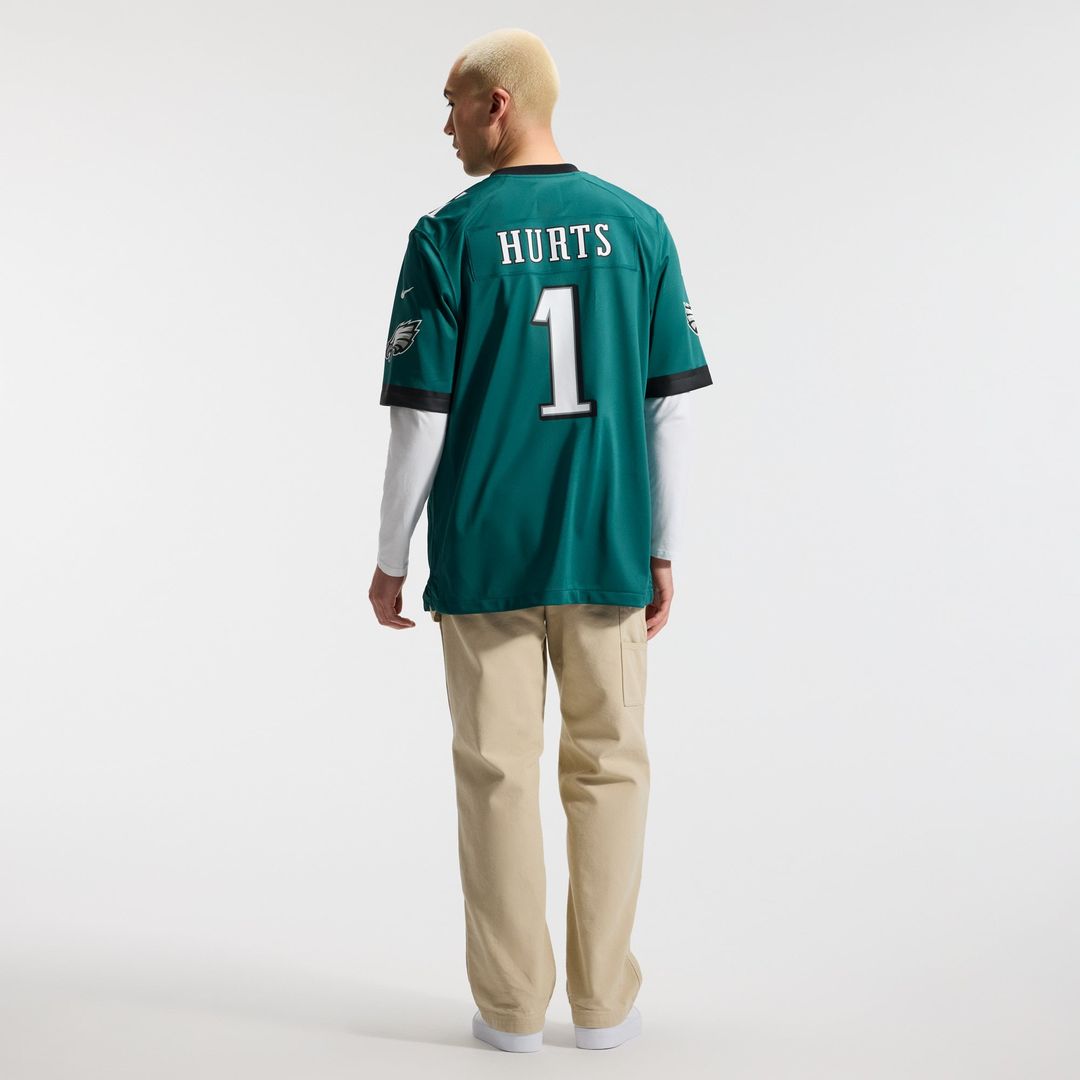 Philadelphia Eagles Jalen Hurts Nike Team Game Jersey - Midnight Green