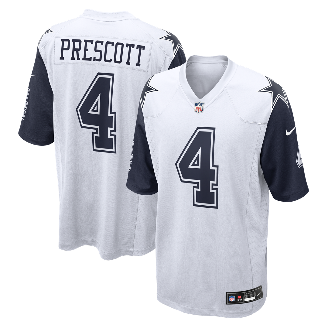 Dallas Cowboys Dak Prescott Nike Alternate Game Team Jersey - White