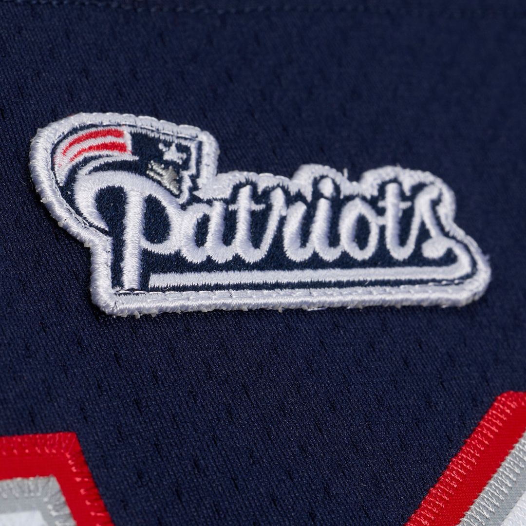 New England Patriots Tom Brady Mitchell & Ness Super Bowl XXXVI Authentic Throwback Jersey - Navy