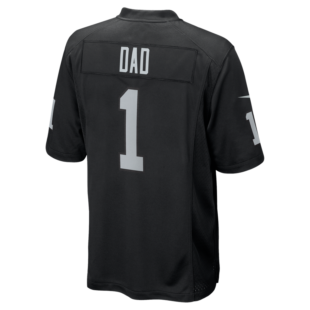 Las Vegas Raiders Number 1 Dad Nike Game Jersey - Black