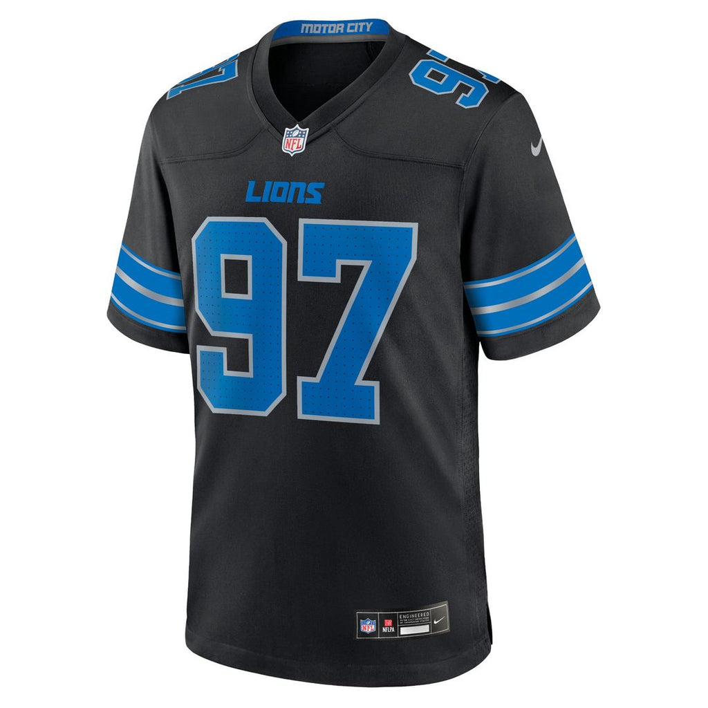 Detroit Lions Aidan Hutchinson Nike 2nd Alternate Game Jersey - Black