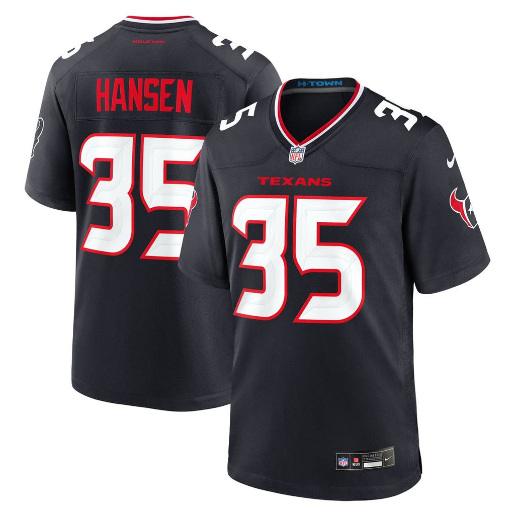 Houston Texans Jake Hansen Nike Team Game Jersey - Navy