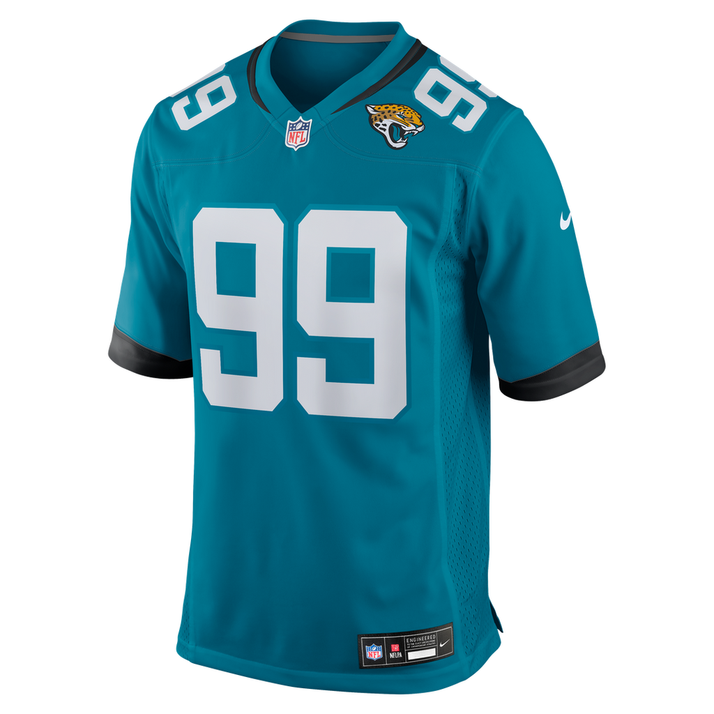 Jacksonville Jaguars Austin Johnson Nike Team Game Jersey - Teal