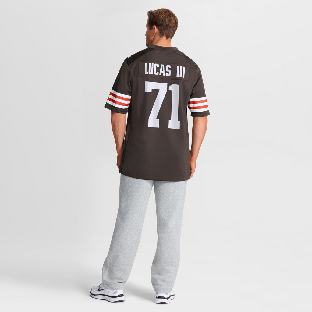Cleveland Browns Cornelius Lucas Nike Team Game Jersey - Brown