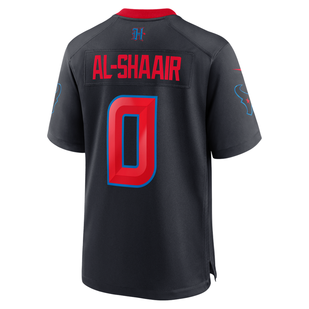 Houston Texans Azeez Al-Shaair Nike Alternate Game Jersey - Navy
